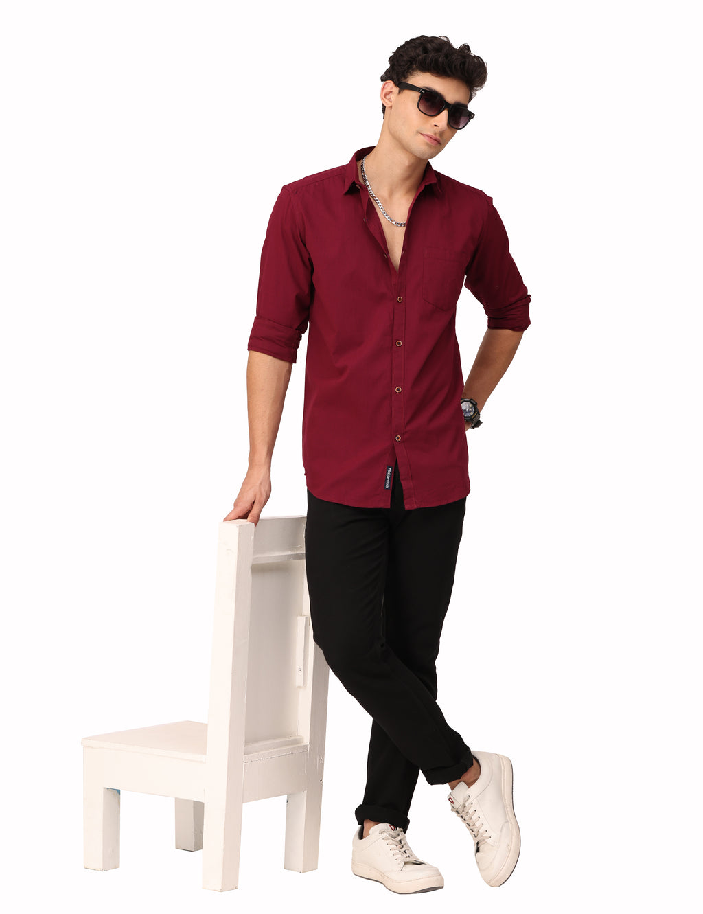 Maroon shirt