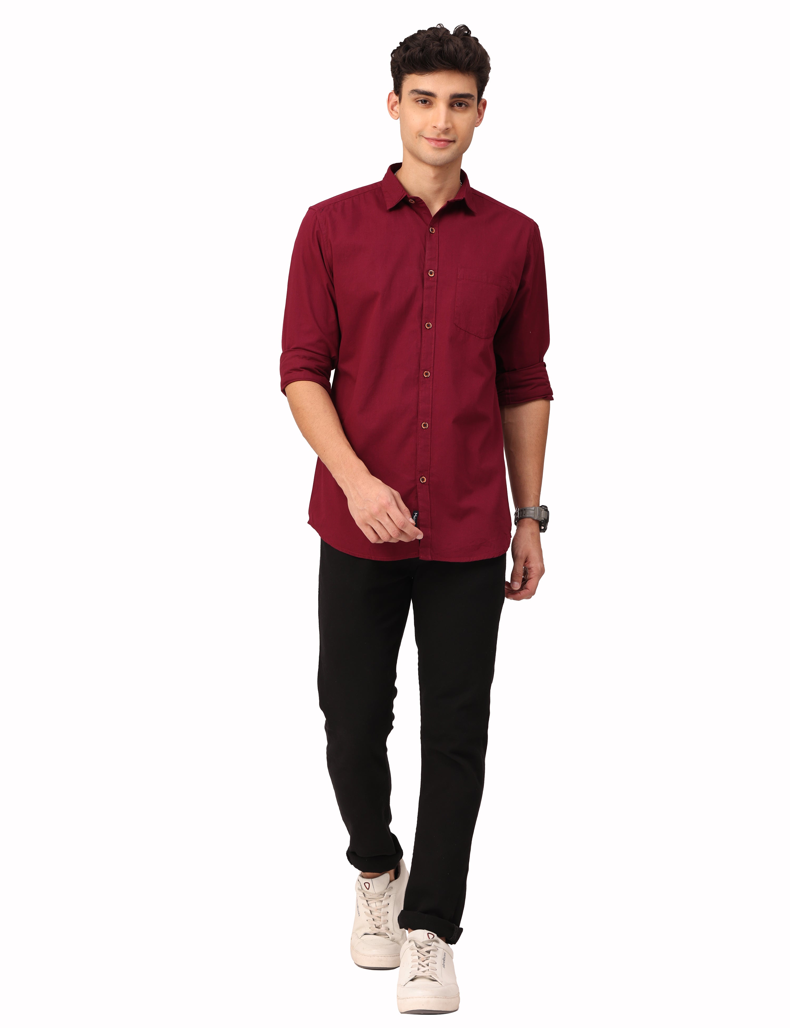Maroon shirt