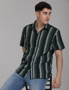 Green Stripped Shirt